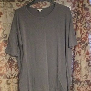Womens gray LuLaRoe shirt size L